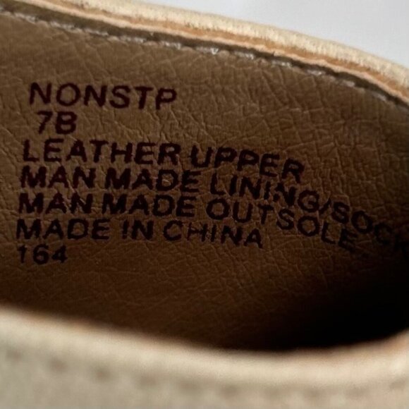 2/$30 Steve Madden Nonstop Size 7B Open Toe Booties Leather Beige - Picture 5 of 7